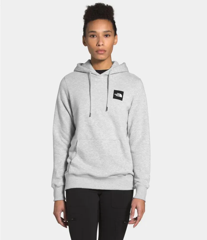 Womens Box Pullover Hoodie Tnf Light Grey Heathertnf Black The North Face Hoodies and Sweatshirts