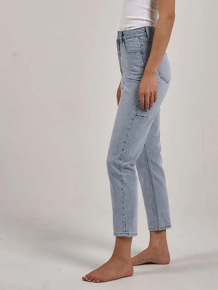 Womens Casey Slim Jean Ash Blue Thrills High Waisted Jeans