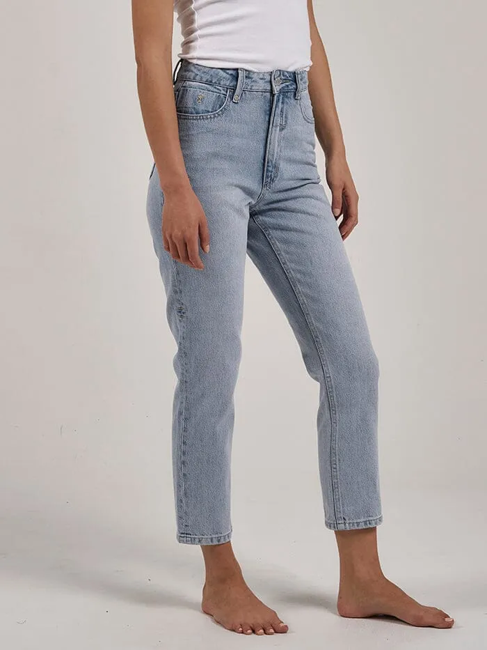 Womens Casey Slim Jean Ash Blue Thrills High Waisted Jeans