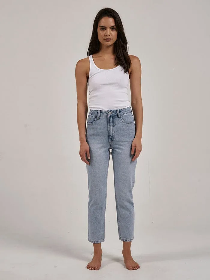 Womens Casey Slim Jean Ash Blue Thrills High Waisted Jeans