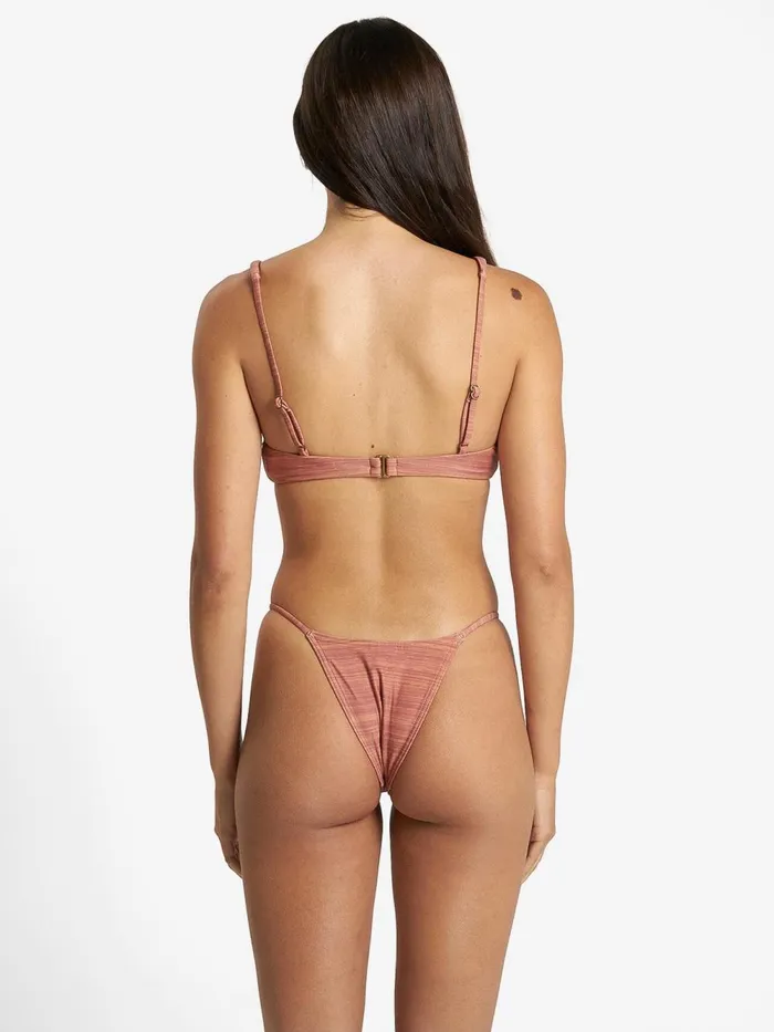 Womens Elixer Plunge Bikini Top Sundown Thrills Swim