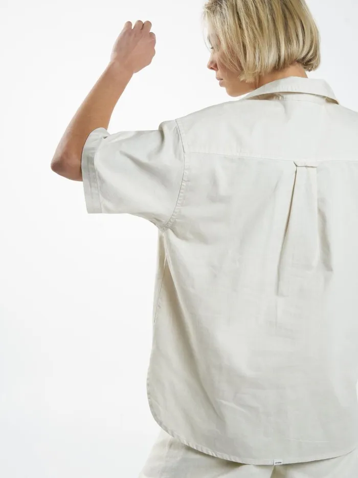 Womens Eliza Denim Shirt Bone Thrills Tops and Tees