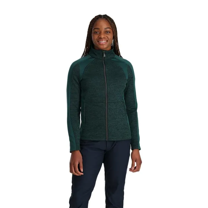 Womens Encore Full Zip Cypress Green Spyder Sweaters