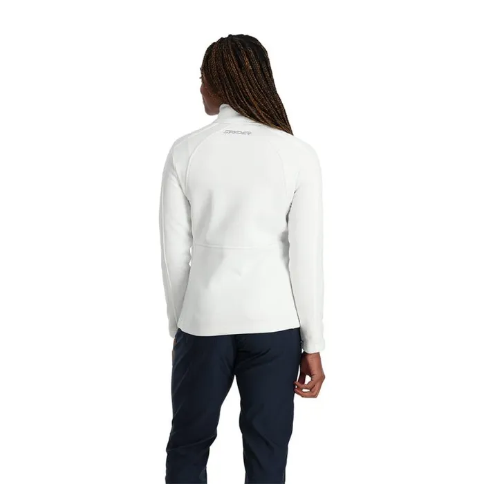 Womens Encore Full Zip White Spyder Sweaters