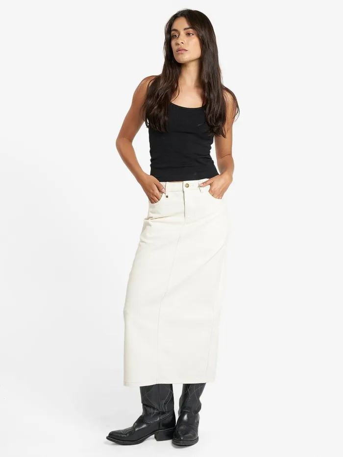 Womens Frankie Skirt Heritage White Thrills Skirts