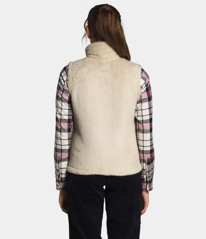 Womens Furry Fleece Vest Bleached Sandhawthorne Khaki The North Face Vests