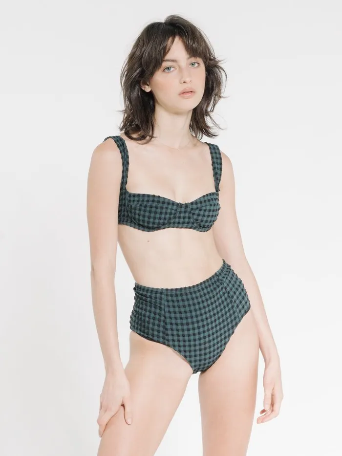 Womens Georgie High Waist Bottom Pine Thrills Swim