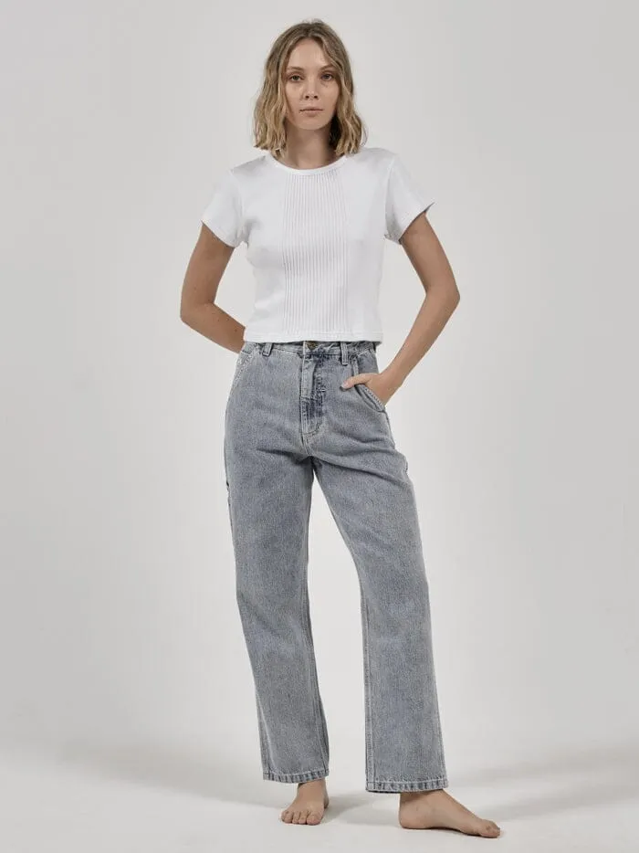 Womens Hard Yakka X Micro Tee White Thrills Tops and Tees