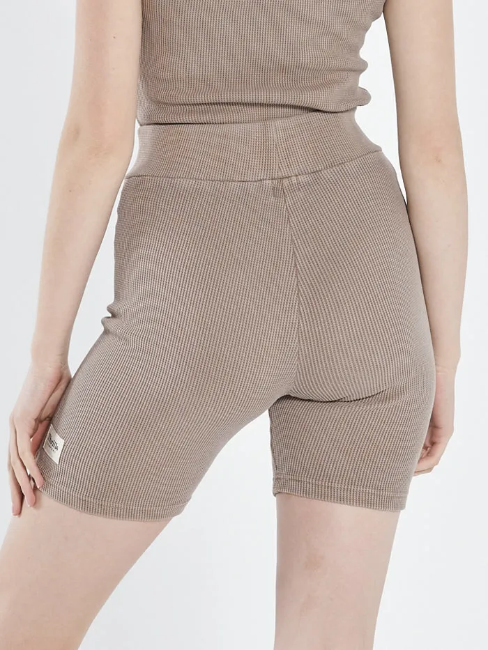 Womens Hiatus Waffle Bike Short Yak Thrills Shorts