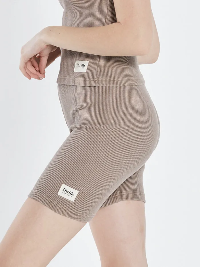 Womens Hiatus Waffle Bike Short Yak Thrills Shorts