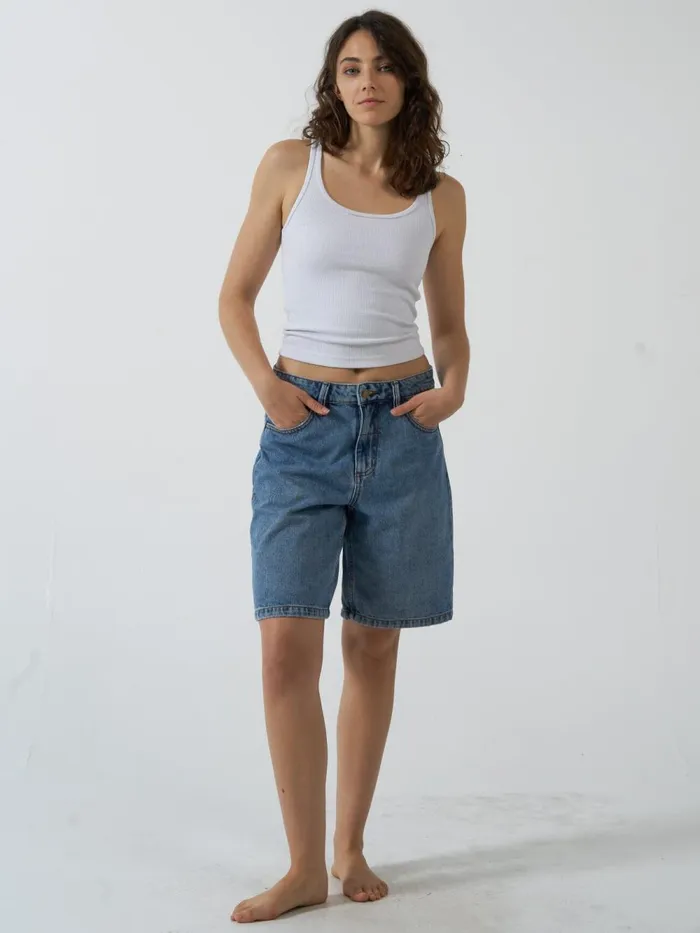 Womens Jordan Short Weathered Blue Thrills Denim Shorts