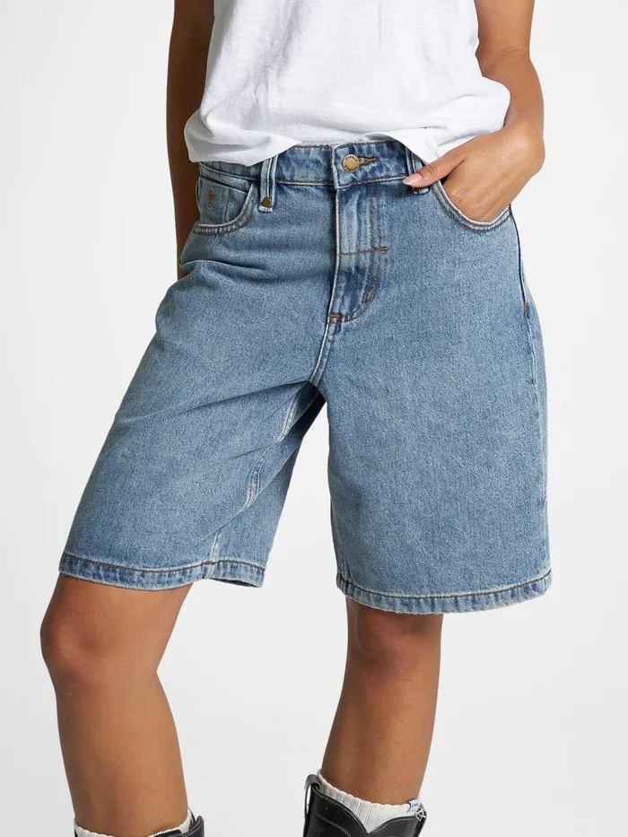 Womens Jordan Short Weathered Blue Thrills Denim Shorts