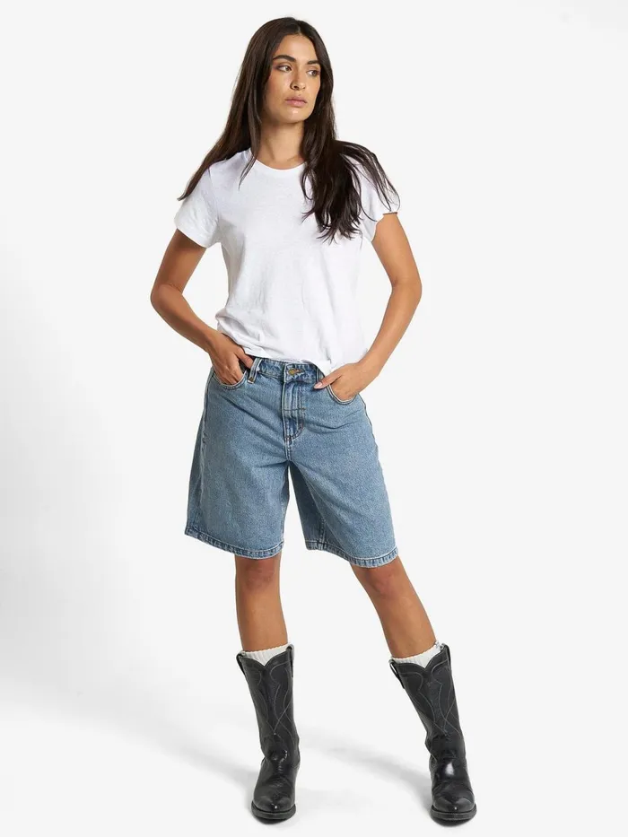 Womens Jordan Short Weathered Blue Thrills Denim Shorts