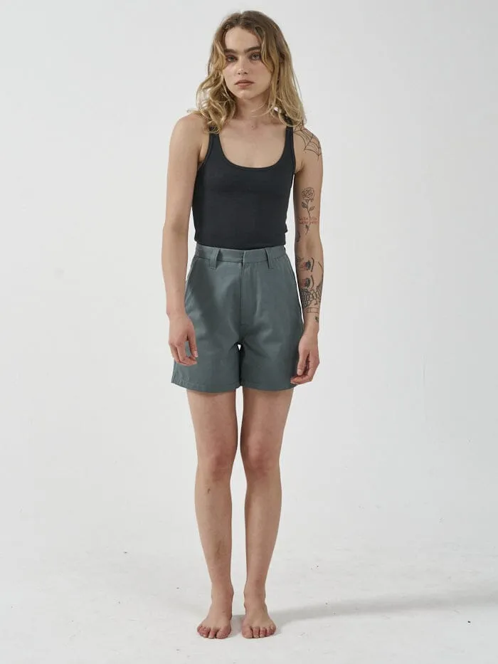 Womens Koko Chino Short Scrubs Green Thrills Shorts