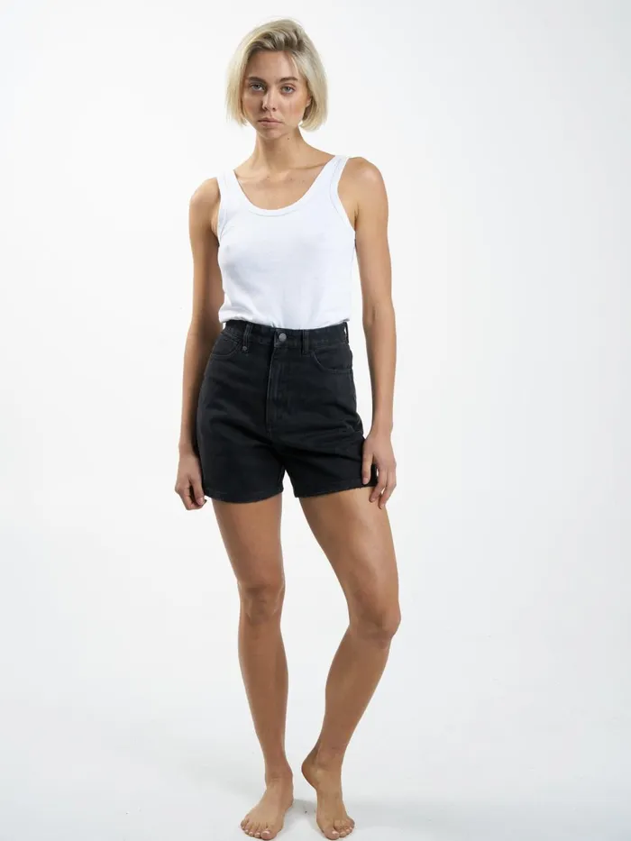 Womens Koko Short Dusk Black Thrills Denim Shorts