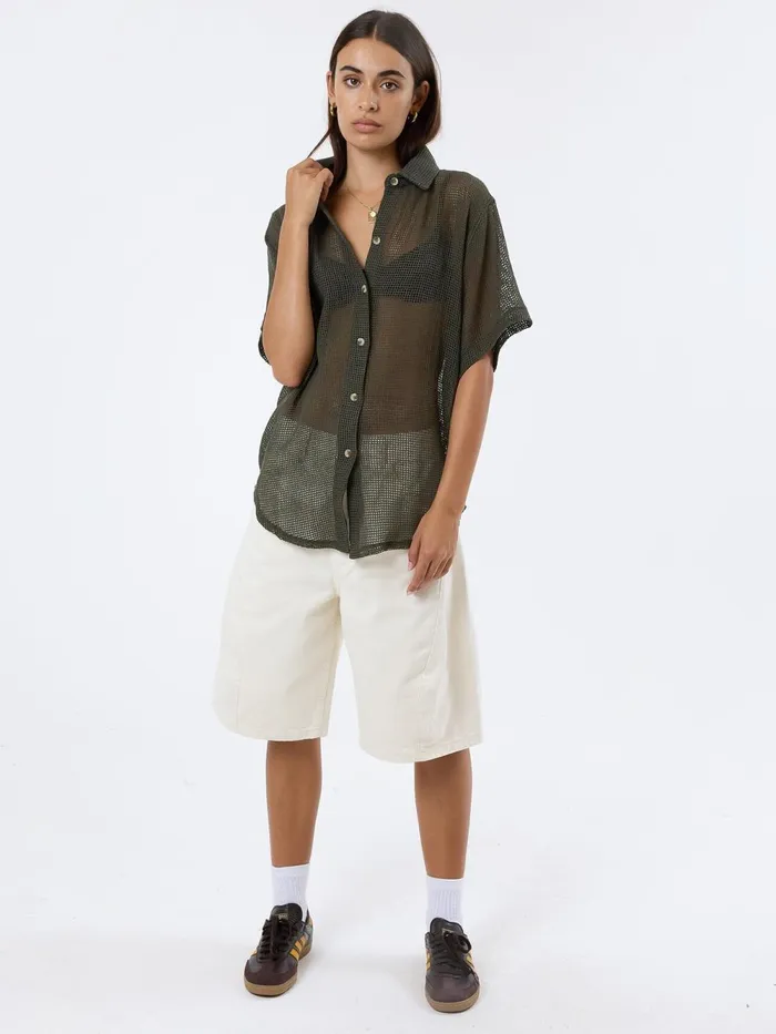 Womens Lattice Shirt Tarmac Thrills Tops and Tees