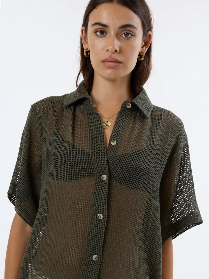 Womens Lattice Shirt Tarmac Thrills Tops and Tees