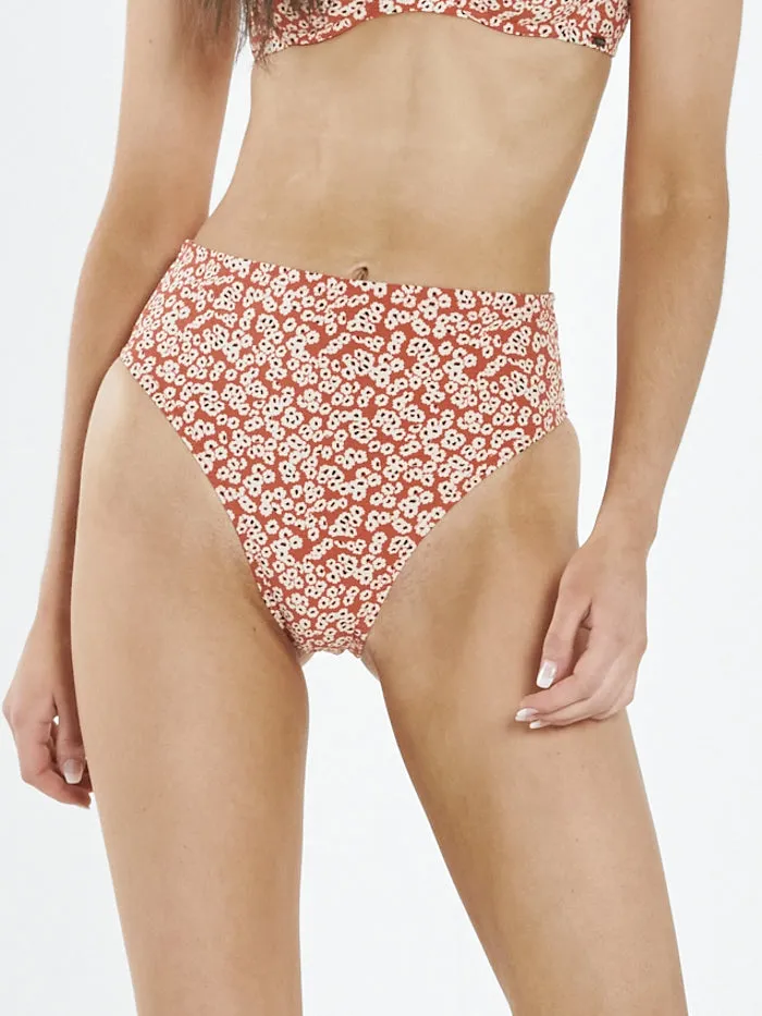 Womens Mallory High Cut Bikini Bottom Red Thrills Swim