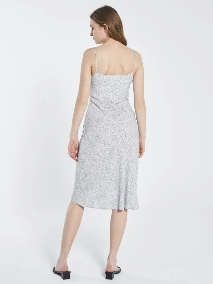 Womens Mallory Shoestring Bias Dress Steel Blue Thrills Dresses