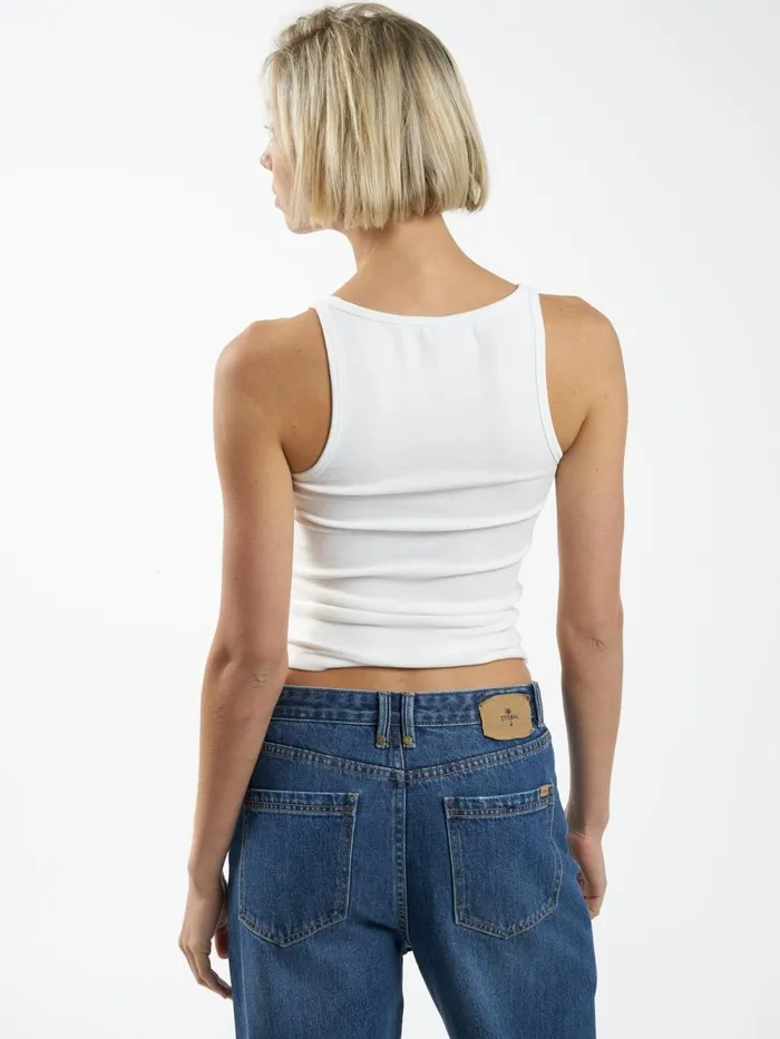 Womens Minimal Scoop Tank Tofu Thrills Tops and Tees