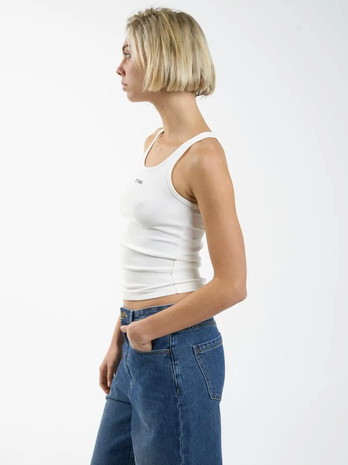 Womens Minimal Scoop Tank Tofu Thrills Tops and Tees