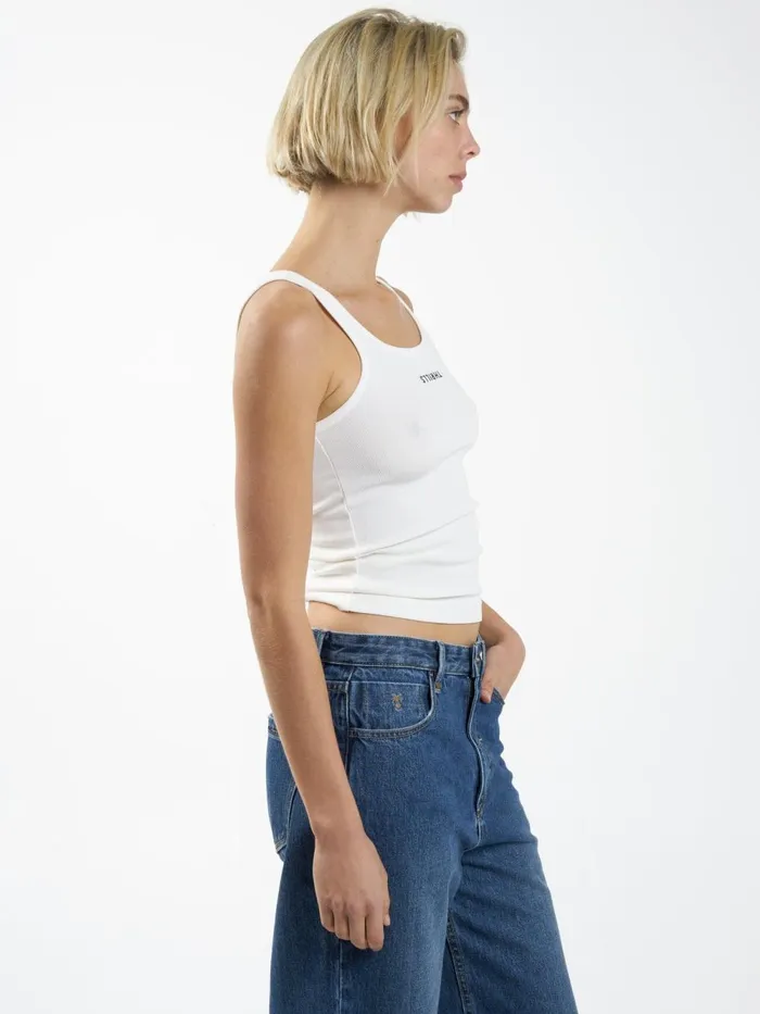 Womens Minimal Scoop Tank Tofu Thrills Tops and Tees