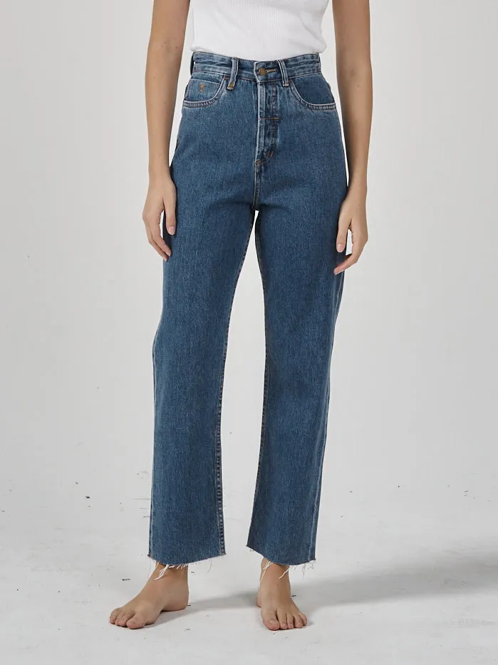 Womens Paige Jean Highway Blue Thrills High Waisted Jeans
