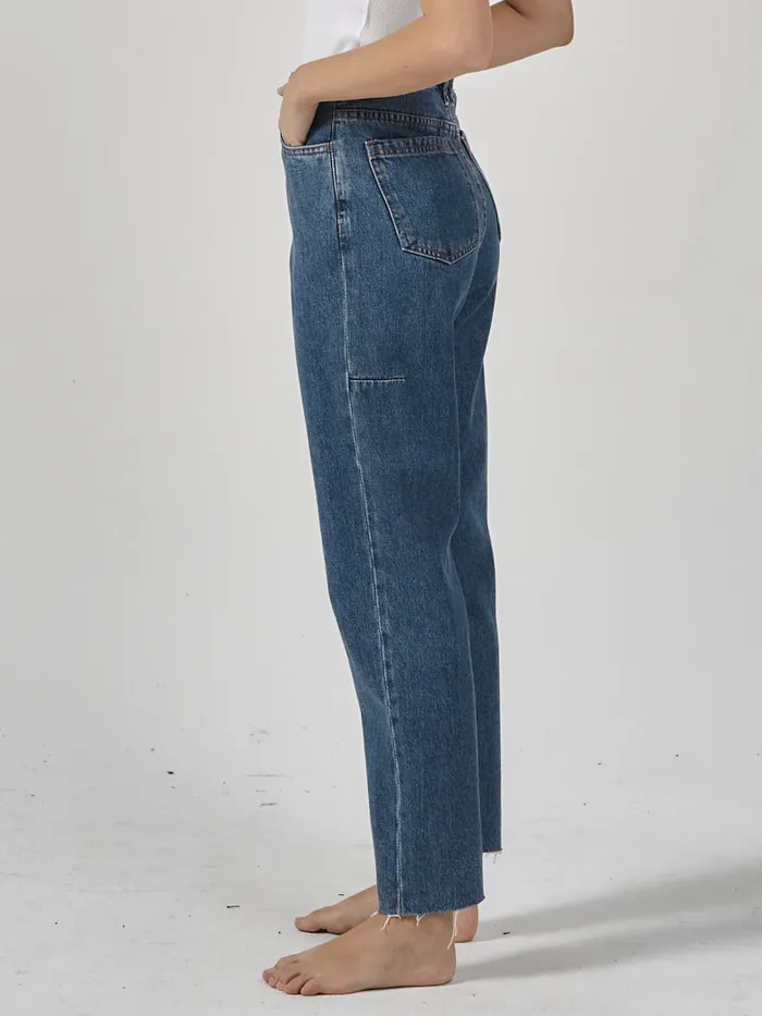 Womens Paige Jean Highway Blue Thrills High Waisted Jeans