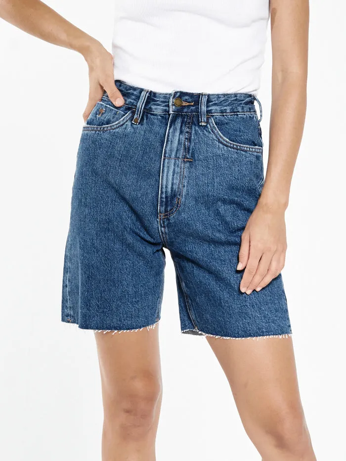 Womens Pulp Short Highway Blue Thrills Denim Shorts