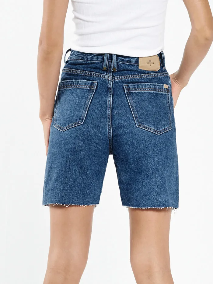 Womens Pulp Short Highway Blue Thrills Denim Shorts
