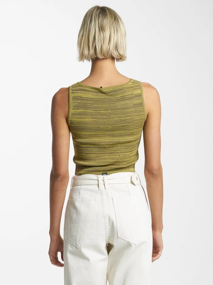 Womens Reaction Knit Tank Antique Moss Thrills Tops and Tees
