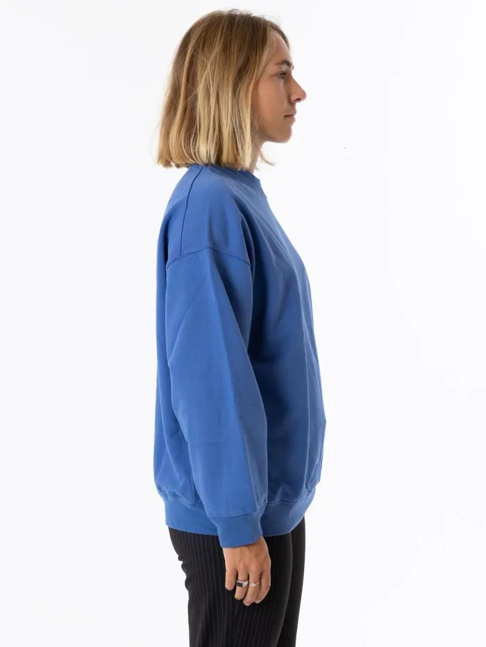 Womens Spectral Oversize Crew Vintage Royal Blue Thrills Sweaters and Fleece
