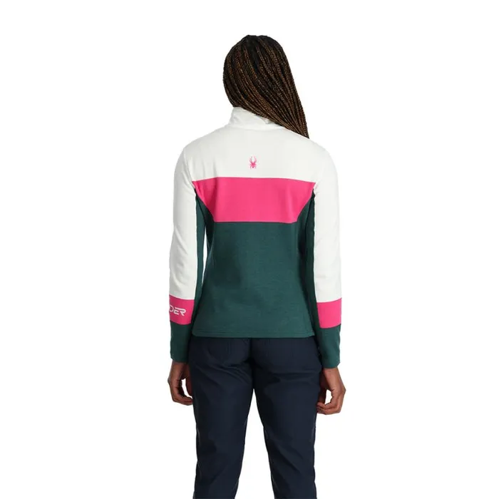 Womens Speed Full Zip Cypress Green Spyder Fleece