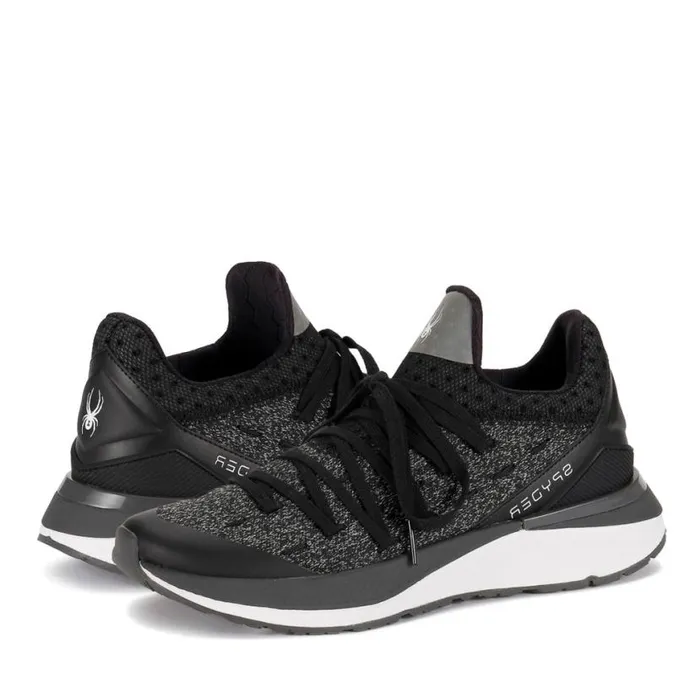 Womens Tempo Black Heather Spyder Sneakers