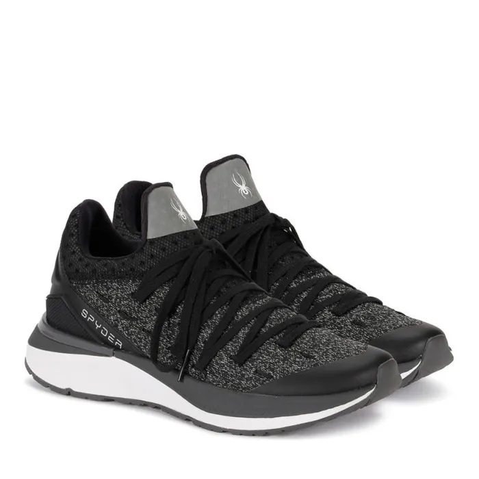 Womens Tempo Black Heather Spyder Sneakers