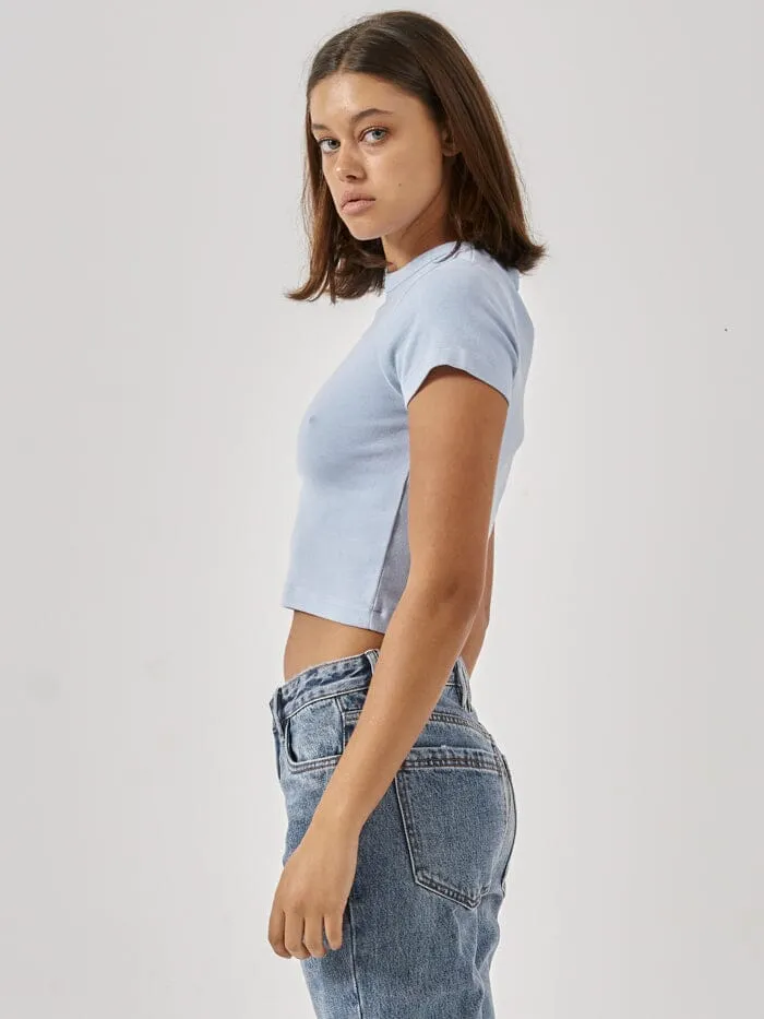 Womens Vision Of You Y2k Tee Sky Blue Thrills Tops and Tees