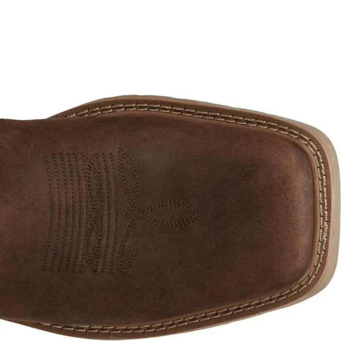 Work Men Justin Boots All Around 11034 Waterproof Work Boot Brown