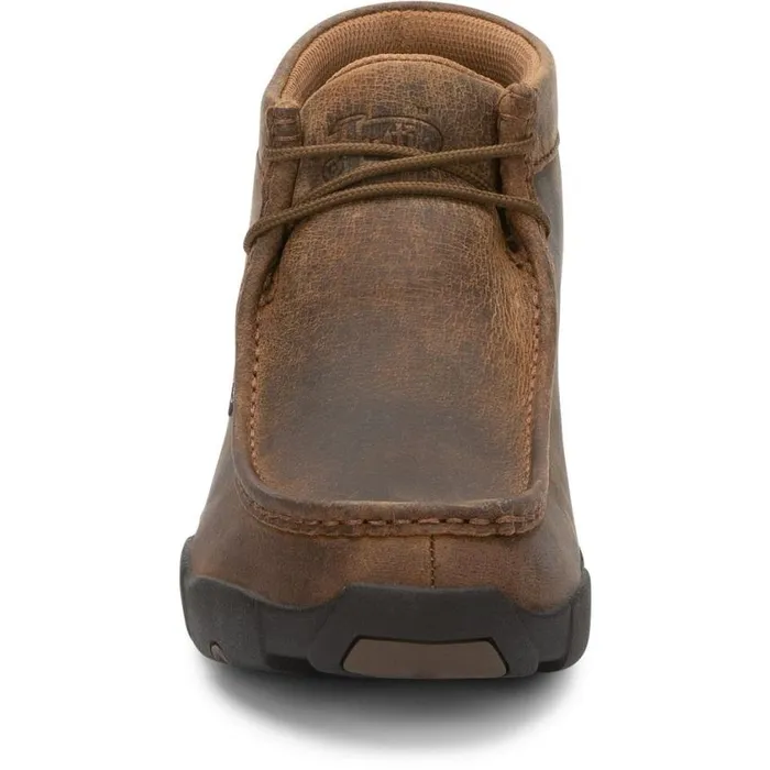 Work Men Justin Boots Cappie 4034 Work Shoe Dark Brown 040brown041