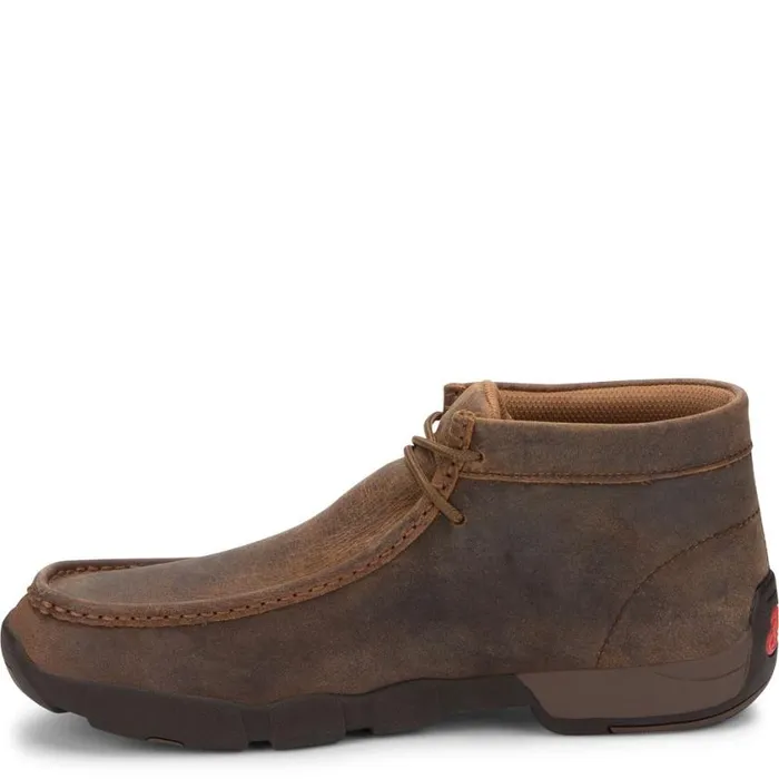 Work Men Justin Boots Cappie 4034 Work Shoe Dark Brown 040brown041