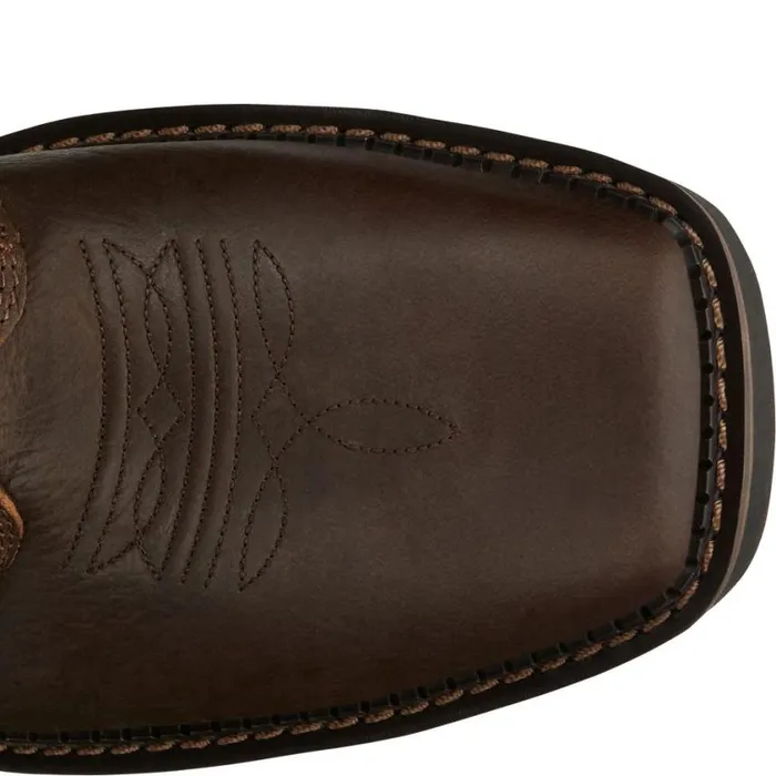 Work Men Justin Boots Driller 8034 Composite Toe Waterproof LaceUp Work Boot Aged Brown 040brown041
