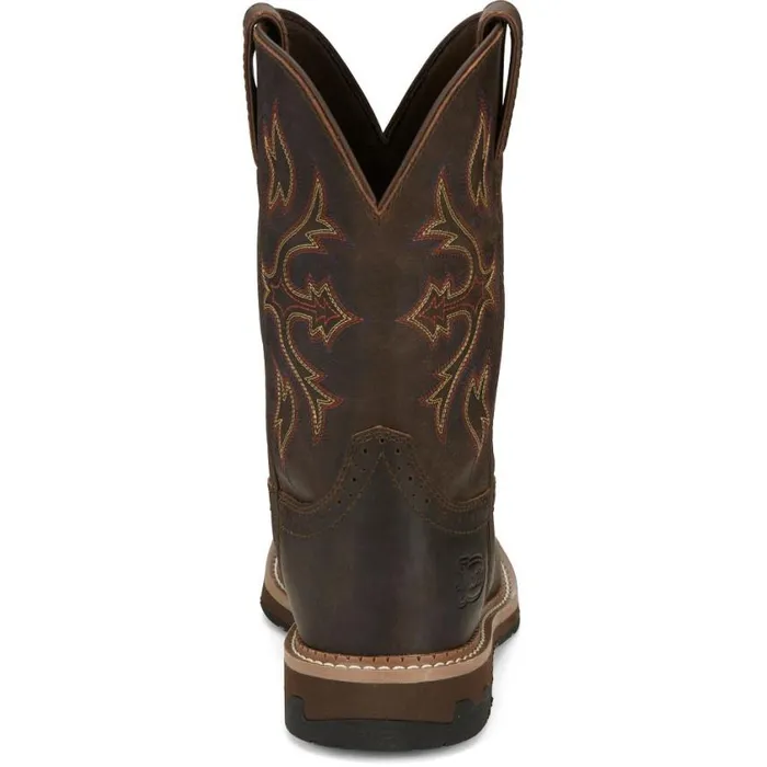 Work Men Justin Boots Flash 11034 Work Boot Walnut 040brown041
