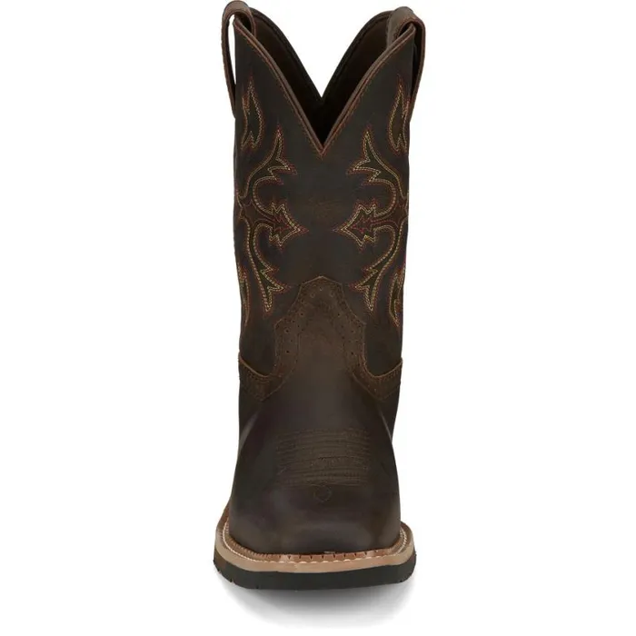 Work Men Justin Boots Flash 11034 Work Boot Walnut 040brown041