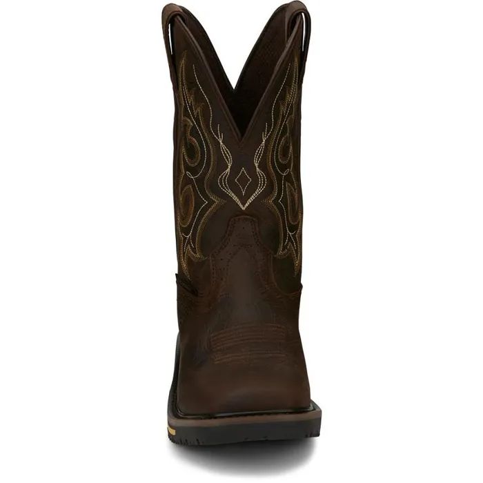 Work Men Justin Boots Joist 11034 Waterproof Work Boot Aged Brown 040brown041