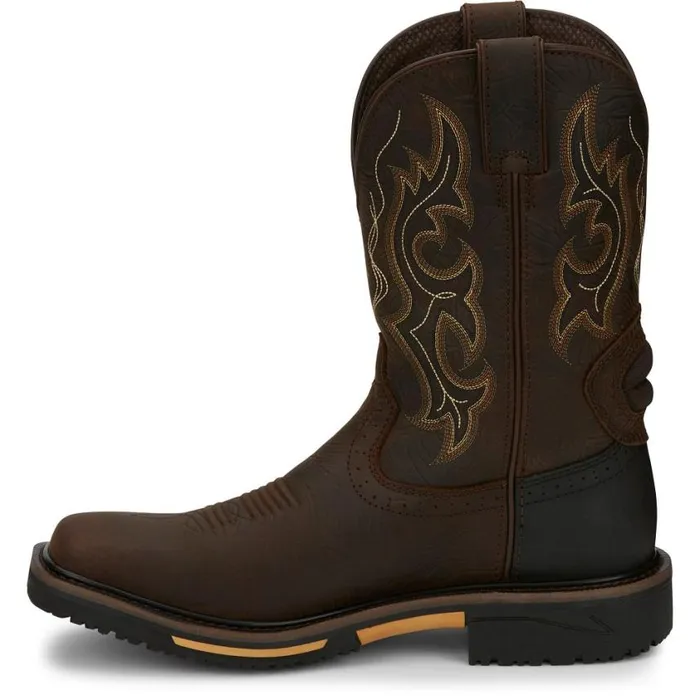 Work Men Justin Boots Joist 11034 Waterproof Work Boot Aged Brown 040brown041