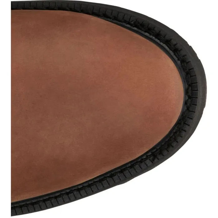 Work Men Justin Boots RoundUp 10 Round Steel Toe Work Boot Aged Bark Brown 040brown041