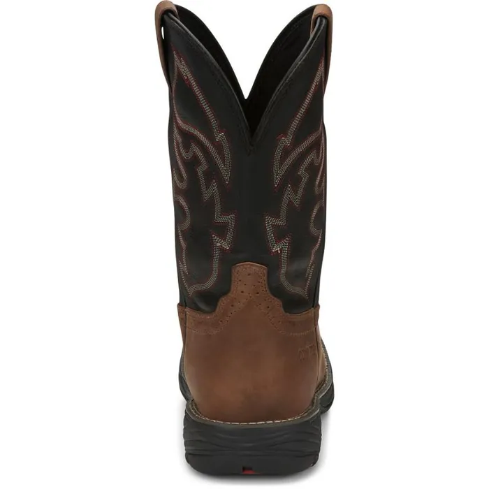 Work Men Justin Boots Rush 11034 Composite Toe Waterproof Work Boot Tan 040brown041