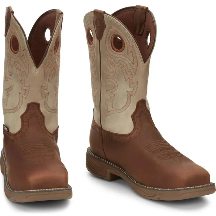 Work Men Justin Boots Rush II 11034 Composite Toe Waterproof Work Boot Rust 040tan041 Work Men Justin Boots Rush II 11034 Composite Toe Waterproof Work Boot Rust 040tan041