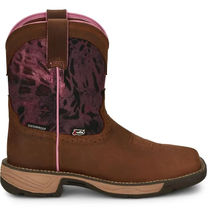 Work Women Justin Boots Rush 8034 Waterproof Work Boot Harvest Brown 040brown041