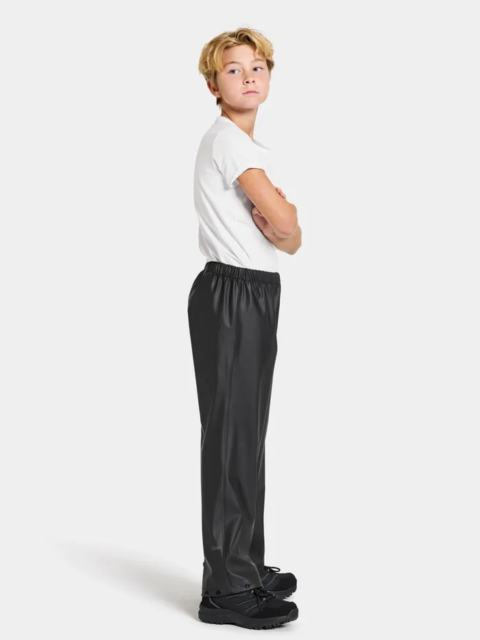 Youth Hepta Pants Black Didriksons Rain Sets