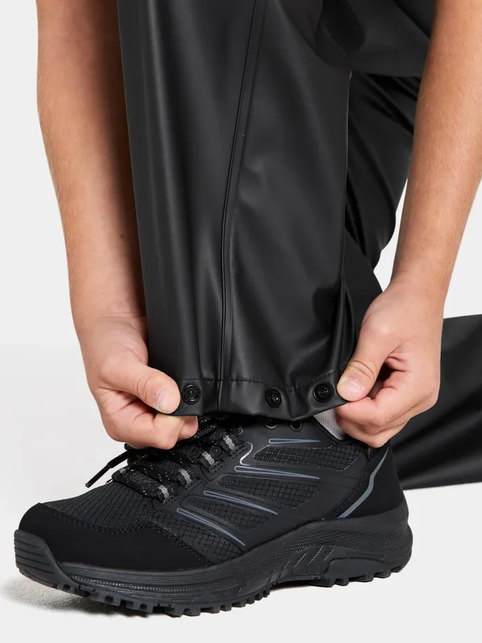 Youth Hepta Pants Black Didriksons Rain Sets